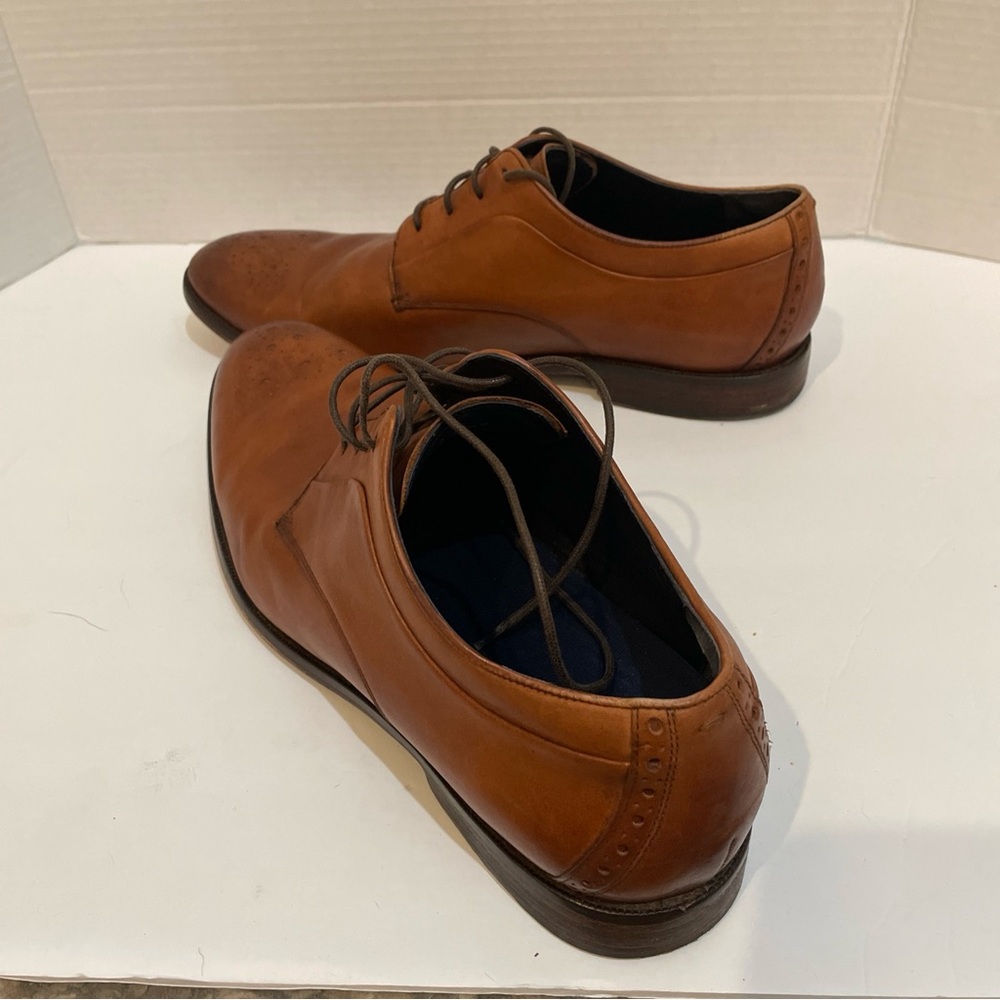 Cole Haan Harrison Oxford British Tan Brown Dress Shoes C30019 Size Mens 11.5 M - Picture 7 of 7